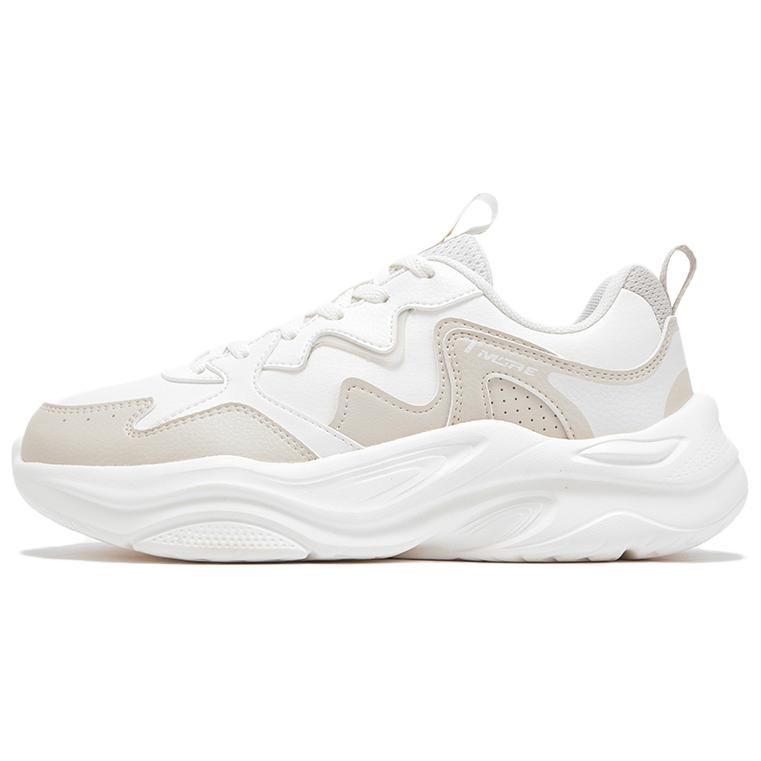 361° Life Collection Cushioning, Slip Resistant, Lightweight Low top Chunky Sneakers Women's Feather White Oat Milk