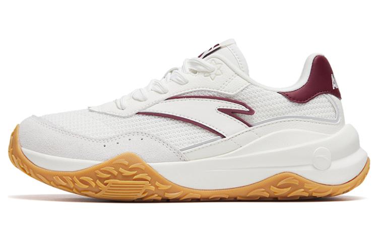 Anta Set Sail Anti-Slip Wear-Resistant Low-Top Sports Casual Shoes Women's White Gray Red