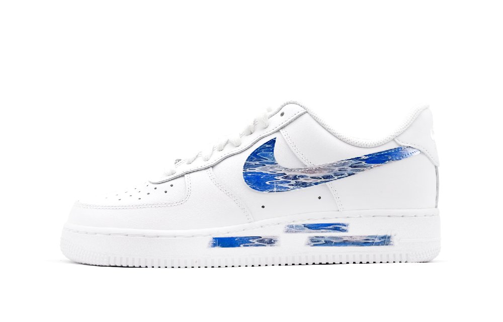 Nike Air Force 1 Blue Starry Sea Low Top Skateboard Shoes Women's Blue White