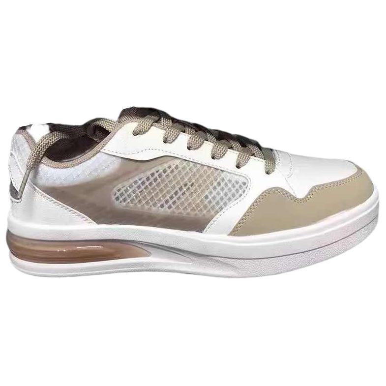 361° Slip Resistant, Lightweight, And Breathable Low top Skateboard Shoes Men's Feather White Apricot Tea Brown