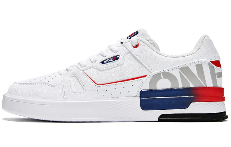 361° Slip Resistant Abrasion Resistant Low top Skateboard Shoes White Blue