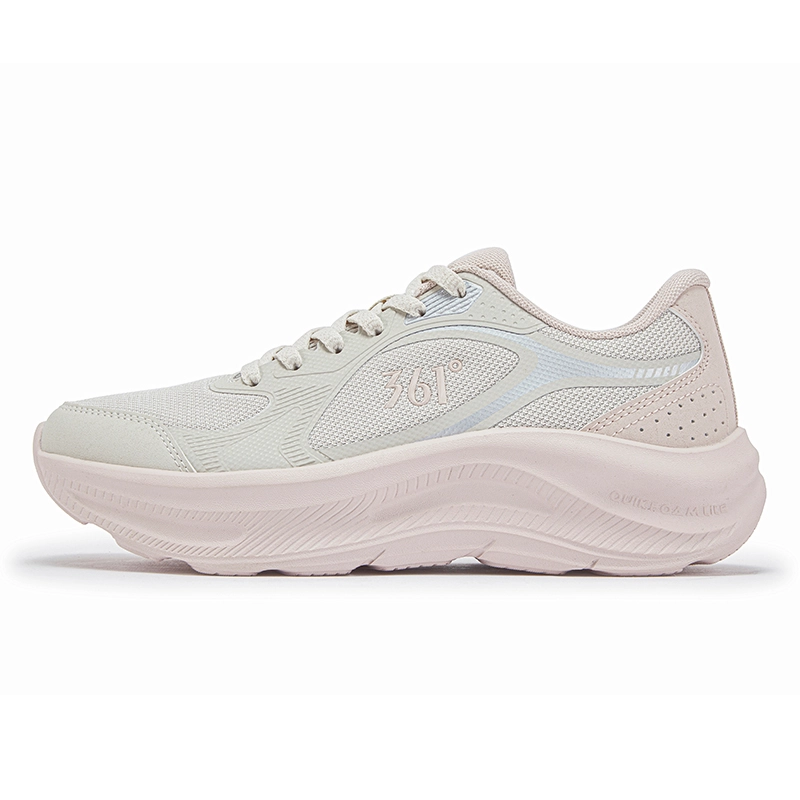 361° Star Jump Cushioning, Breathable, And Resilient Design Low Top Casual Running Shoes Women's Gray Pink