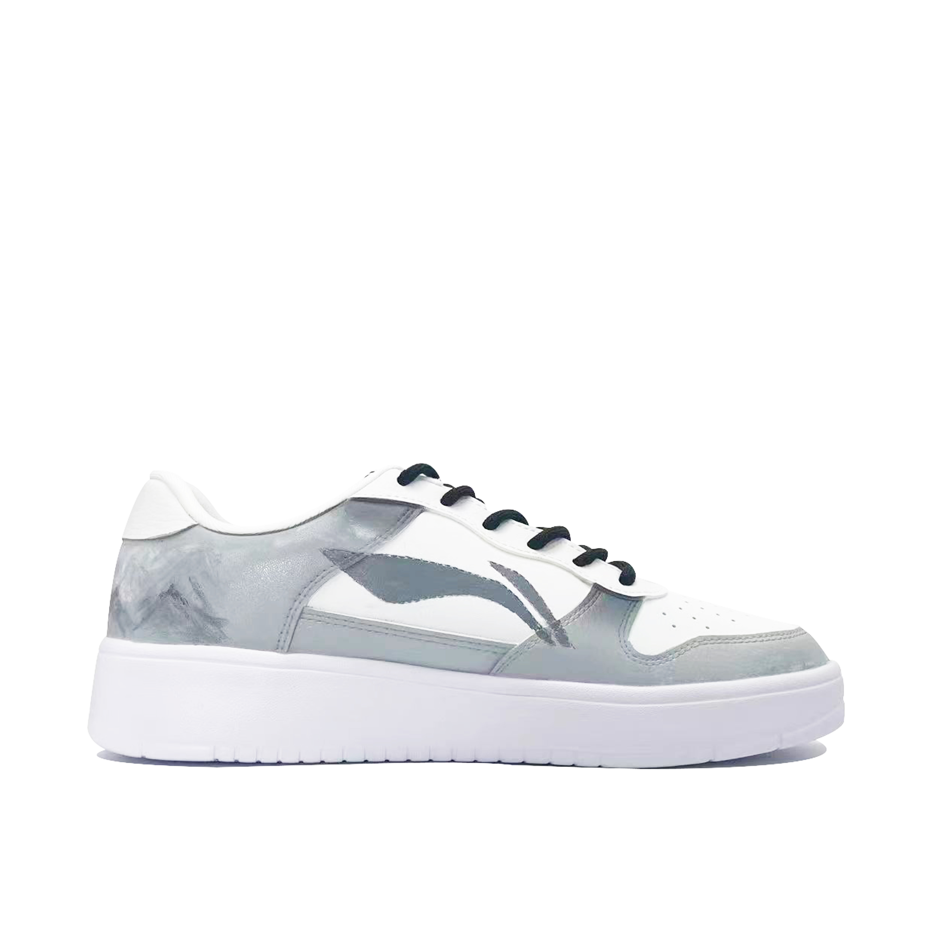 LiNing Pontoon Boats Soaring Cloud Drawn Abrasion Resistant Breathable Height Increasing Low top Skateboard Shoes Men's