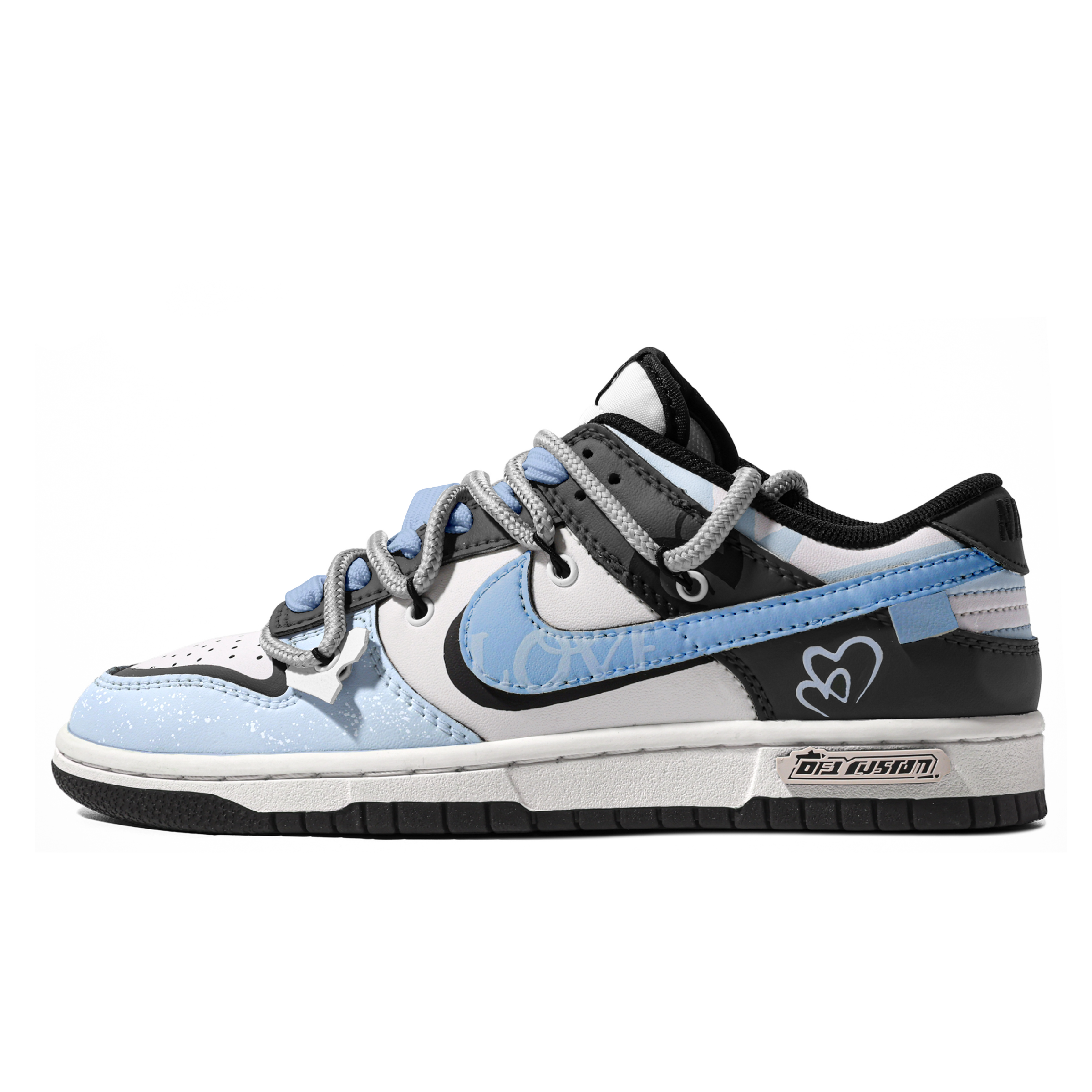 Nike Dunk Box, Romantic Heartbeat Blue Quick Dry, Abrasion Resistant, And Balanced Low top Skateboard Shoes Unisex