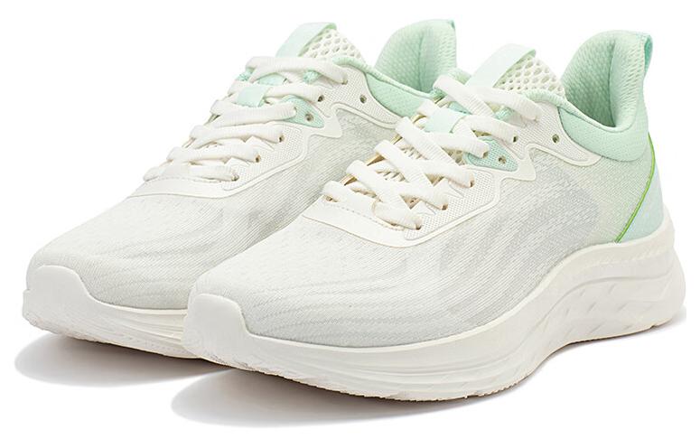 361° Cushioning Anti-Slip And Wear-Resistant Low-Top Running Shoes Women's White Green