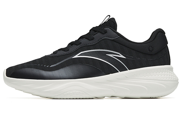 Anta Cushioning Anti-Slip And Wear-Resistant Low-Top Training Shoes Men's Black White