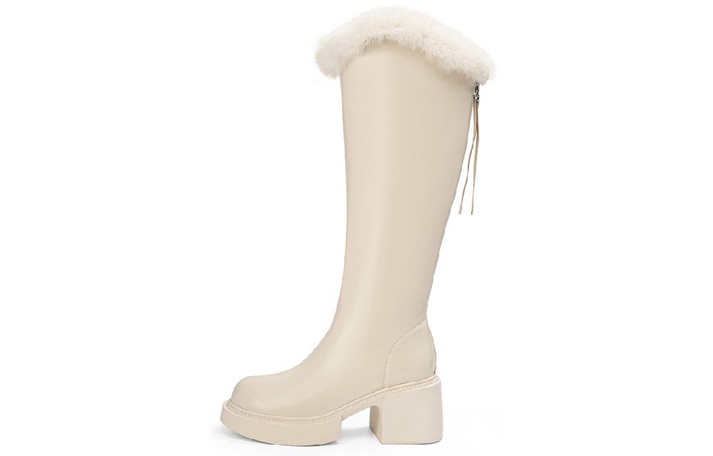 EBLAN Knee-high Boots Women's Beige
