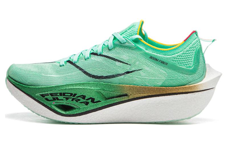 LiNing Feidian 4 Ultra Cushioning Anti-Slip Wear-Resistant Breathability Low-Top Running Shoes Unisex Green White