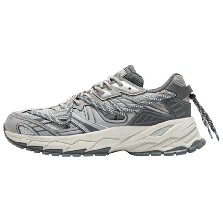 361° Cushioning Wear-Resistant Low-Top Running Shoes Men's Beige Gray