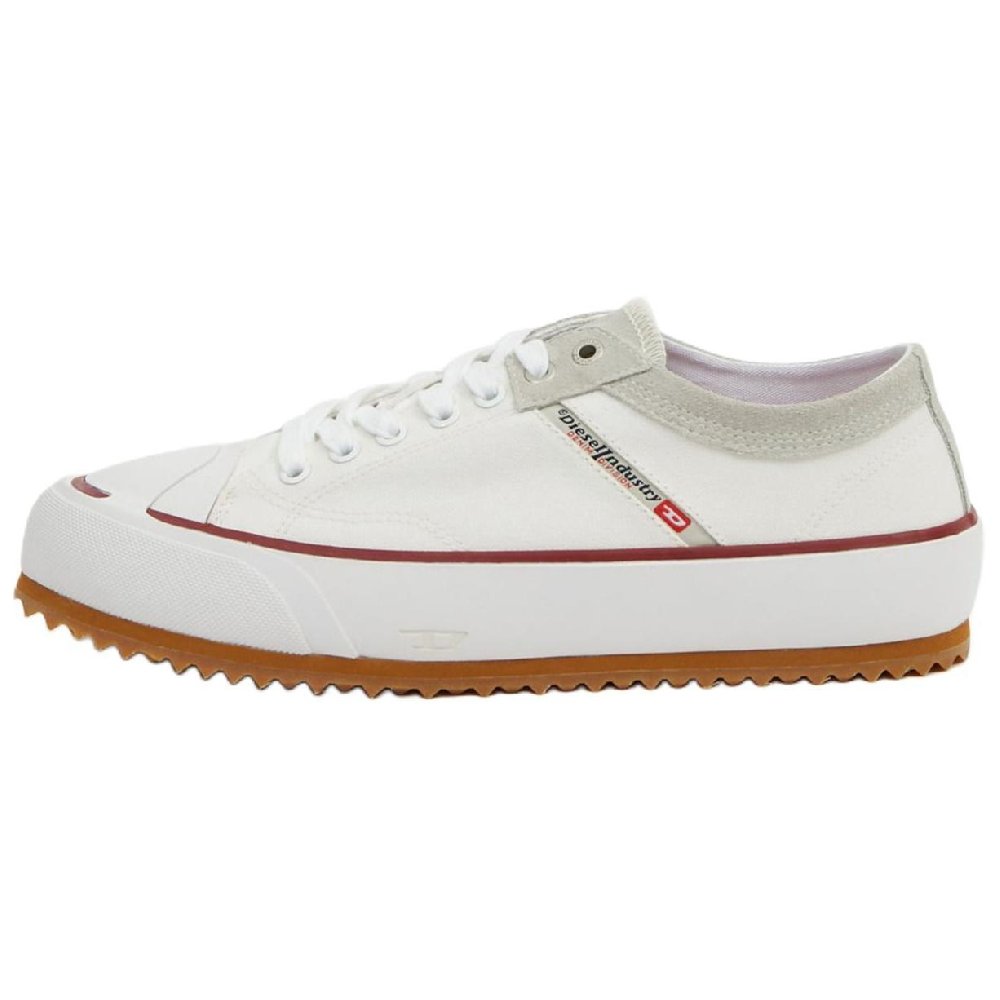 DIESEL Low top Stylish Skateboarding Shoes Women's White Gray