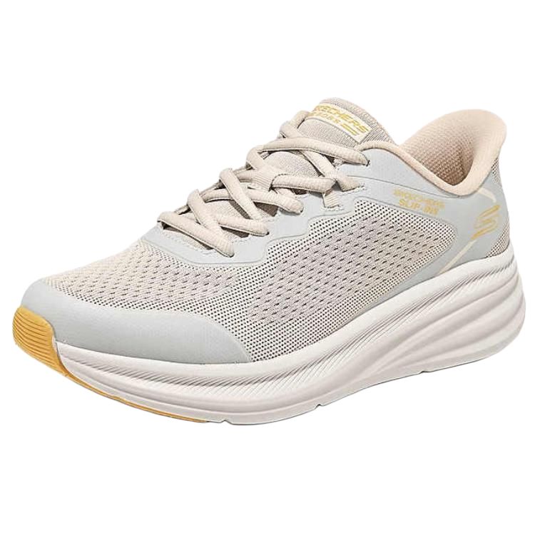 Skechers Slip Ins Low Top Running Shoes Men's White Gray