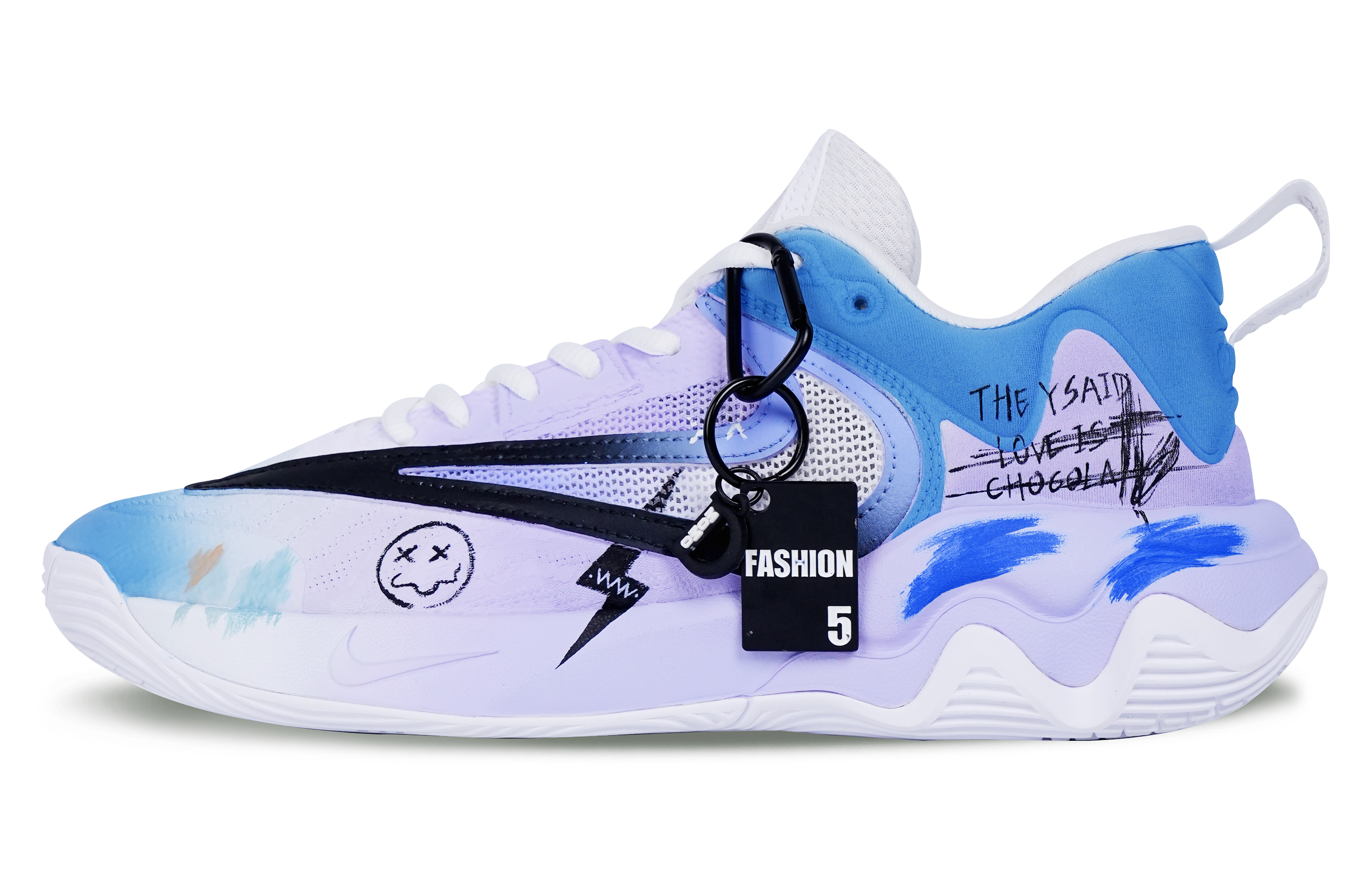 Nike Giannis Immortality Basketball Shoes Men's Low top Blue/Purple/White/Black