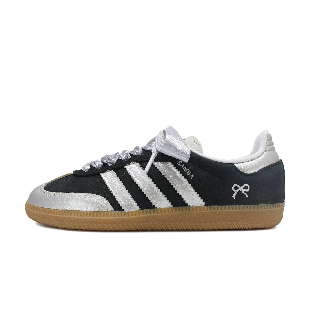 Adidas Originals SAMBA OG Anti Slip Wear Resistant Low Top Skateboard Shoes Women's Silver Black