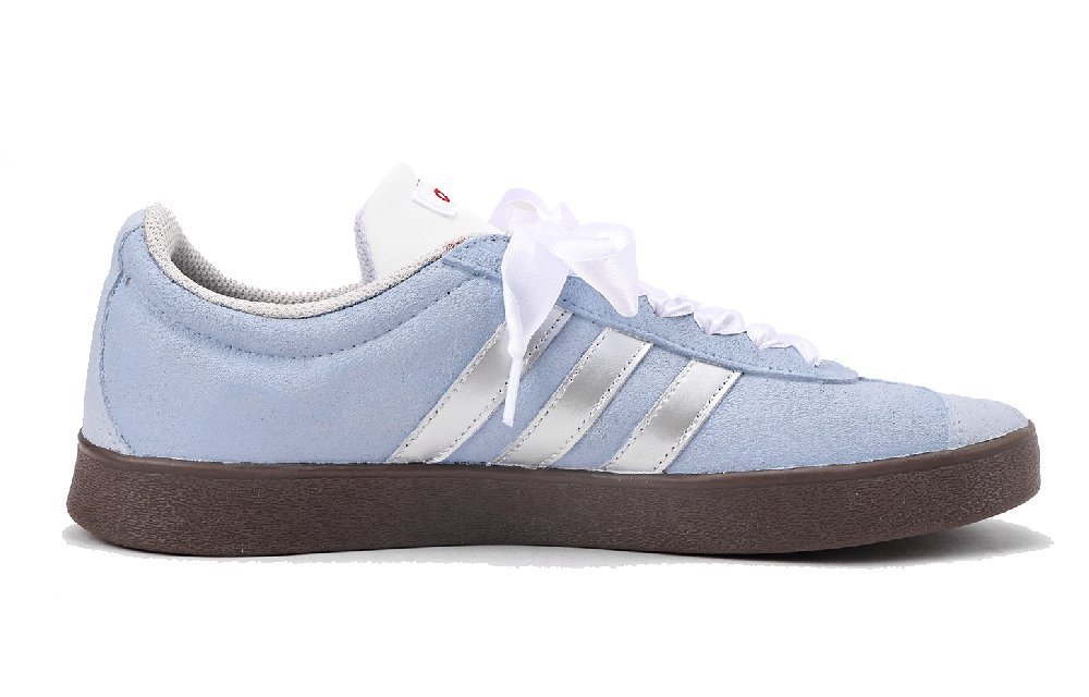 Adidas Neo Vl Court 3.0 Anti-Slip Wear-Resistant Low-Top Skateboard Shoes Unisex White Blue