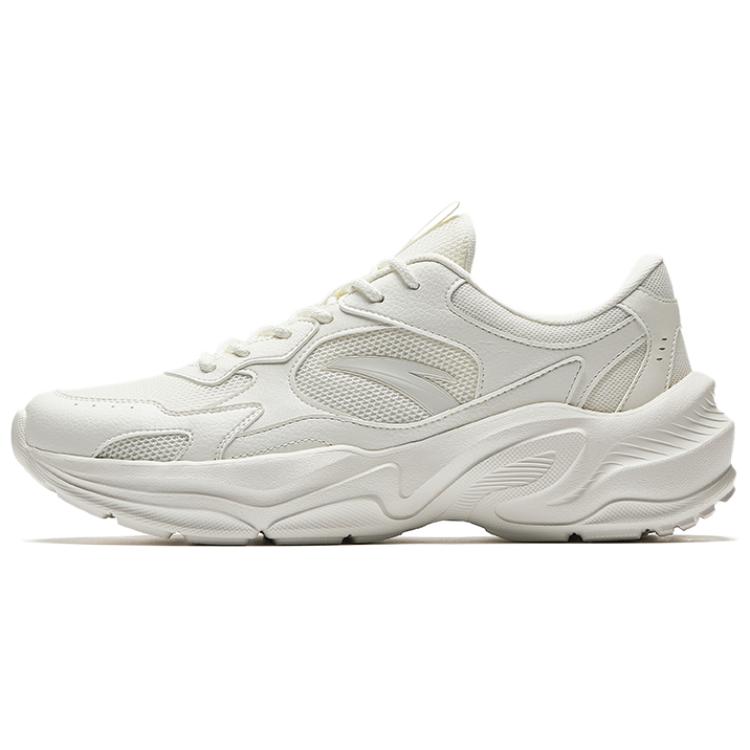 Anta Little Millennium Abrasion Resistant Breathable Low Top Casual Shoes Men's Ivory White