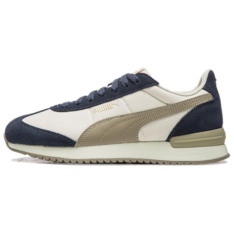 PUMA R78 Nylon Abrasion Resistant Low Top Casual Shoes Unisex Beige Blue