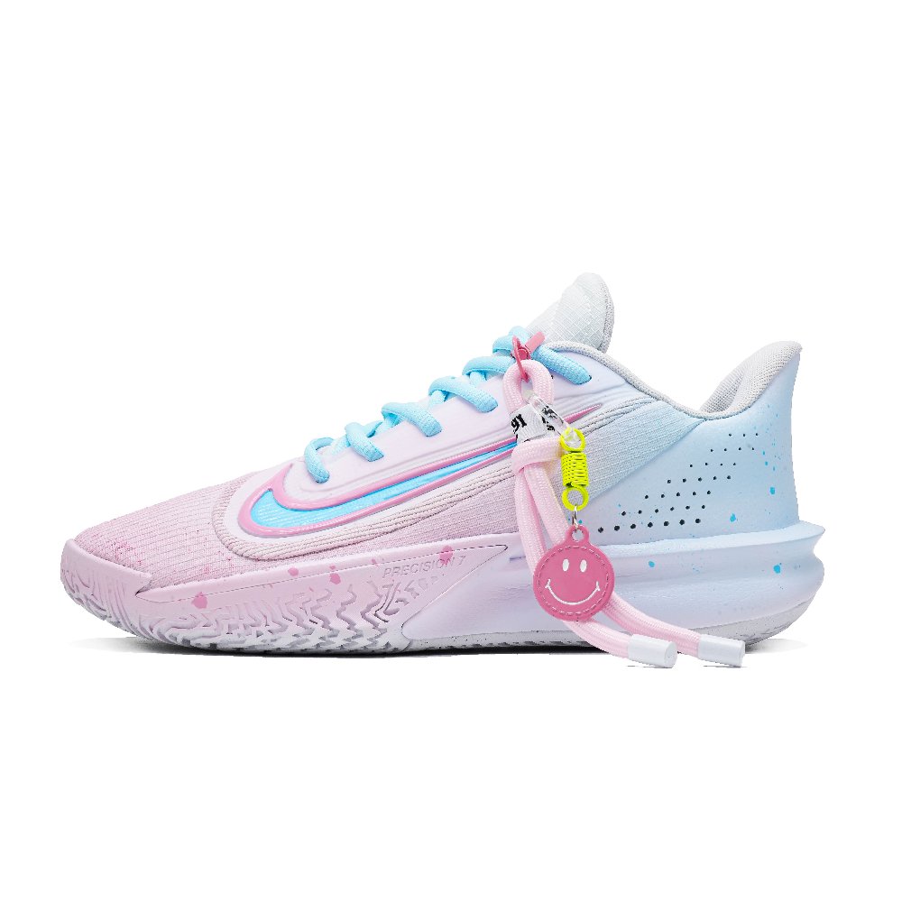Nike Precision 7 Basketball Shoes Men Low Top Pink