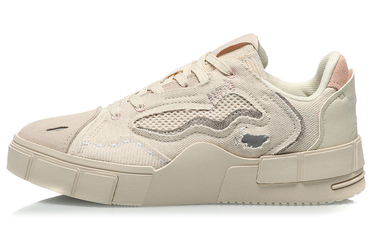 LiNing CF Low-Top Skateboard Shoes Women's Swan White