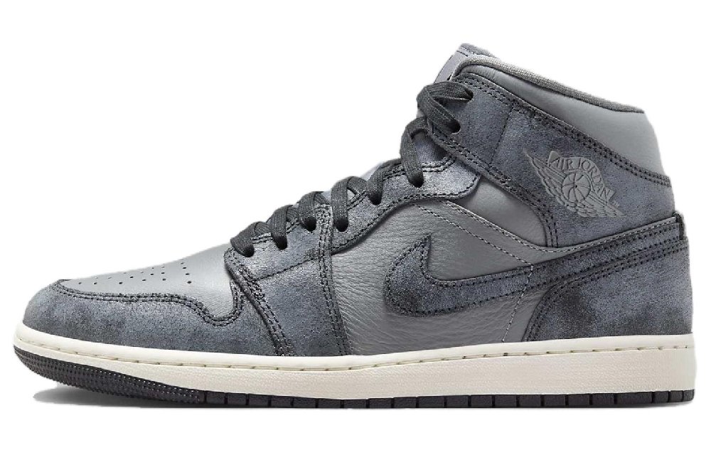 Jordan 1 Mid Distressed Smoke Grey Women's