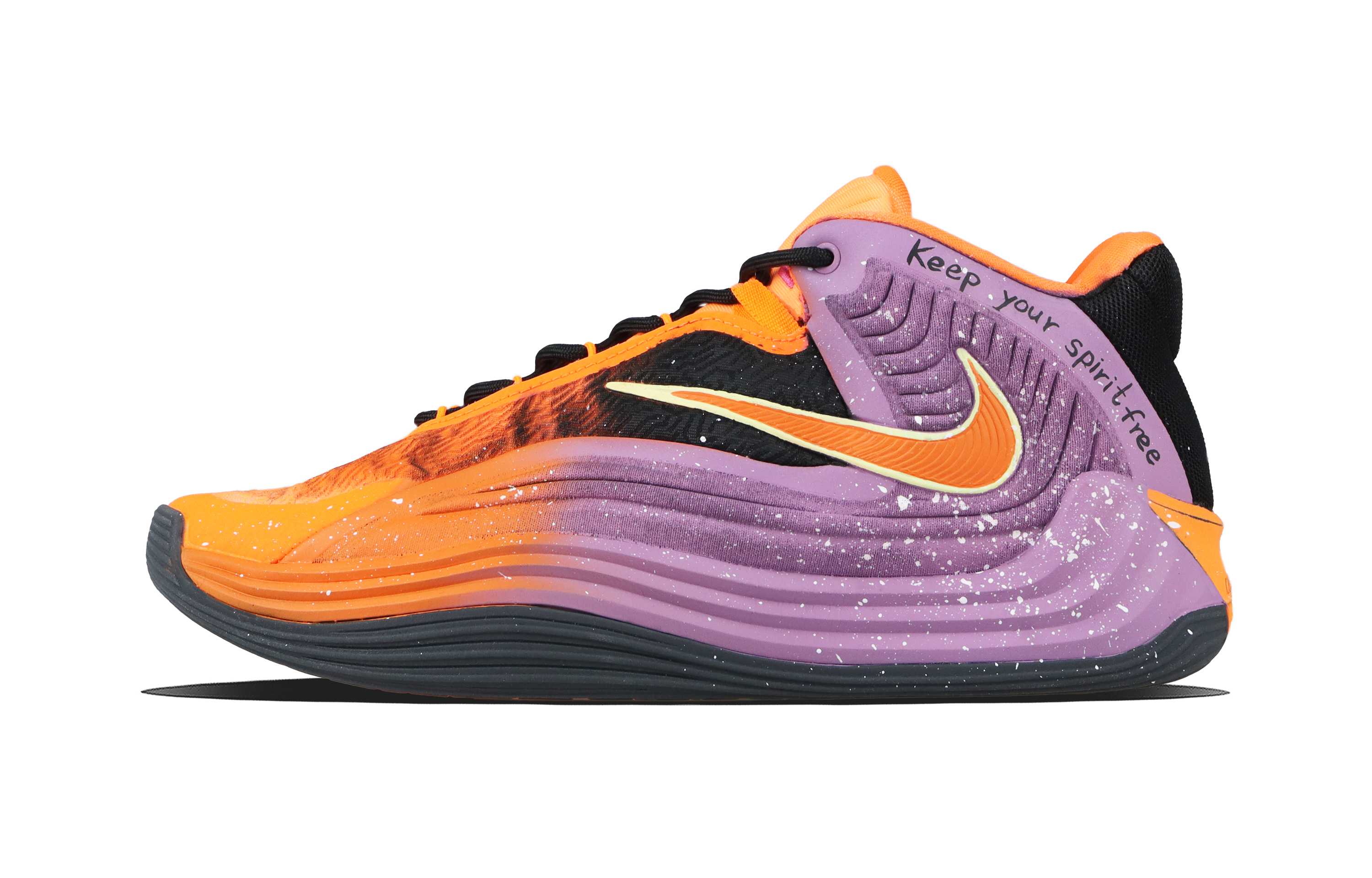 Nike Giannis Freak 7 Flame Purple Abrasion Resistant Basketball Shoes Unisex Purple
