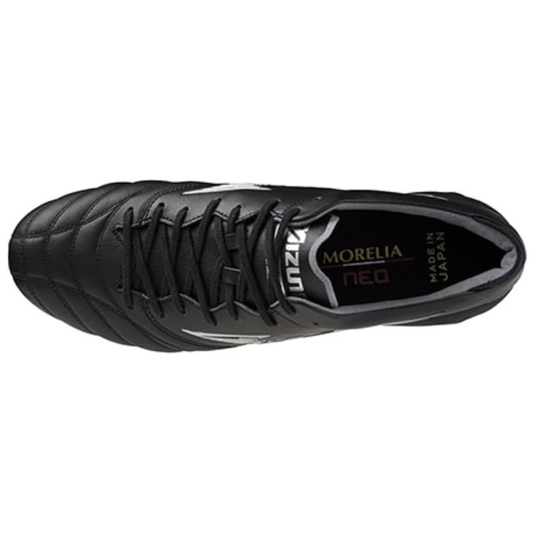 Mizuno FG Rubber Long Studs Slip-Resistant Soccer Shoes Men's Black