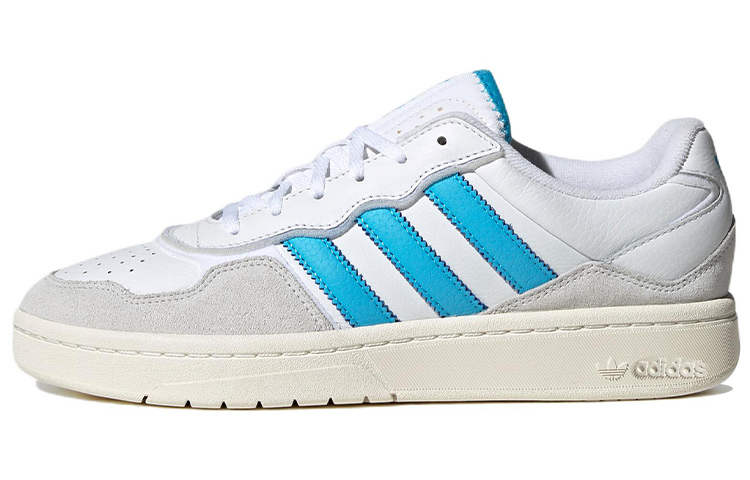 Adidas Originals Courtic Anti-Slip And Wear-Resistant Lightweight Low-Top Skateboard Shoes Unisex Gray Blue