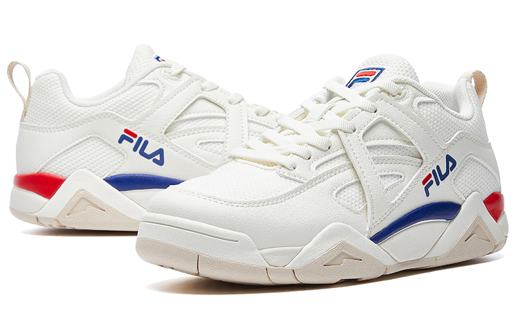 FILA Cage Knit Low White/Blue/Red Women's