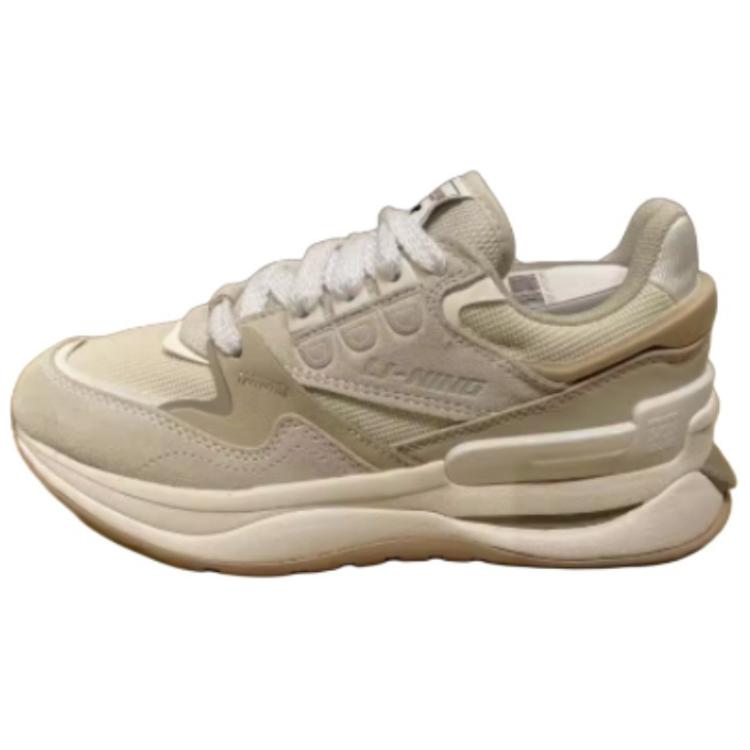 LiNing Initial Intention 001 Original Aspiration V2 Cushioning, Wear Resistant Low top Casual Shoes Women's Brown White