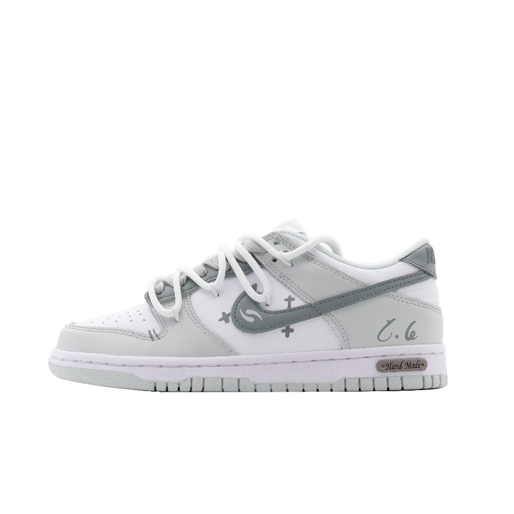 Nike Dunk Skateboard Shoes Men Low-Top White Gray