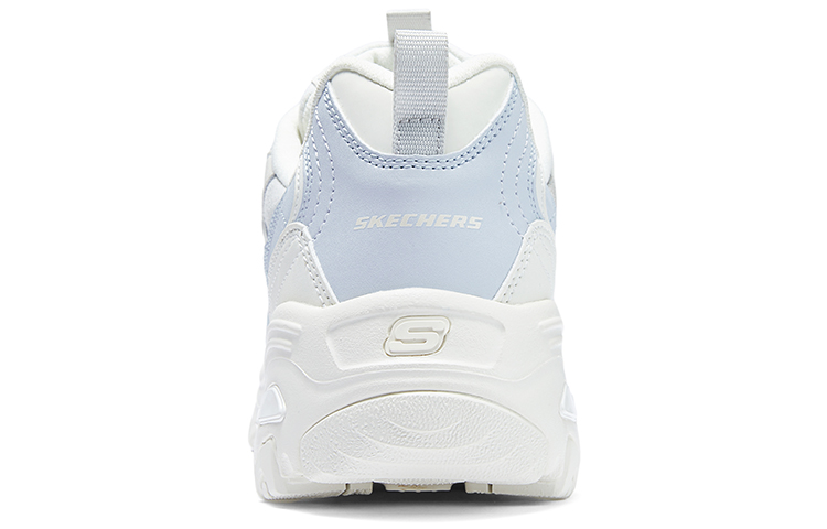 Skechers D'LITES 1.0 Cushioning Wear-Resistant Low-Top Casual Shoes Women's White Blue