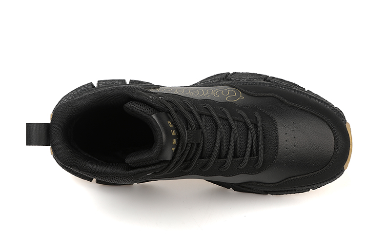 JEEP SPIRIT Thermal Abrasion Resistant Slip Resistant Short Outdoor Boots Men's Black