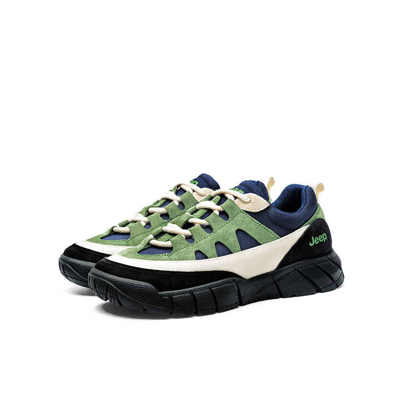 Jeep Cushioning, Abrasion Resistant, And Waterproof Outdoor Shoes Women's Black Green купить в интернет-магазине Yoocart с быстрой доставкой по России.