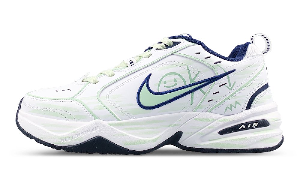 Nike Air Monarch 4 Low Top Chunky Sneakers Unisex White