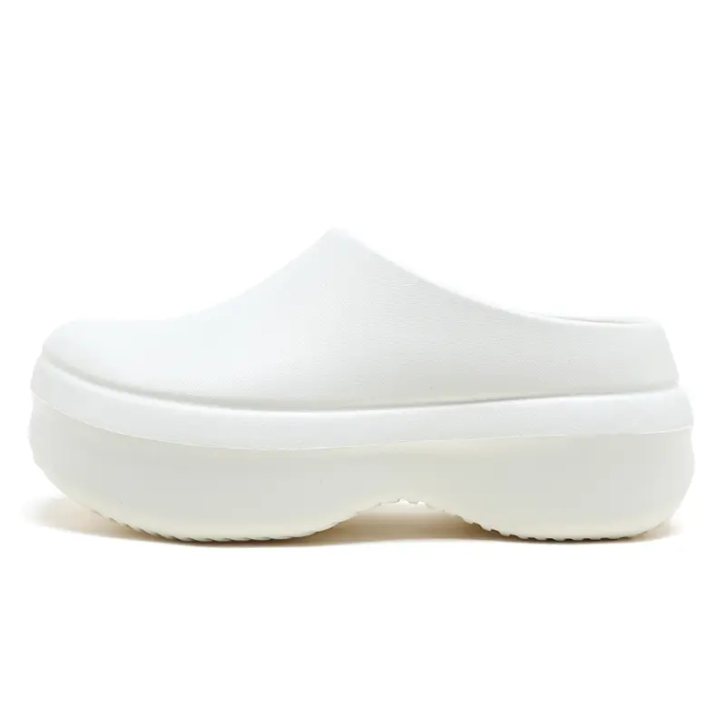 Jeep EVA Closed Toe Slippers Unisex White
