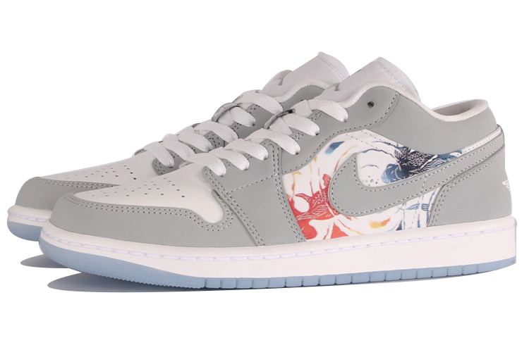 Jordan Air Jordan 1 Vintage Basketball Shoes Women's Low Top Gray