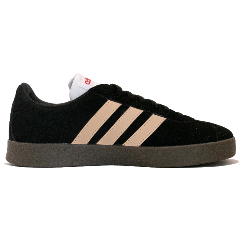 Adidas Neo VL Court 2.0 Wear-Resistant Low-Top Skateboard Shoes Unisex Black Orange