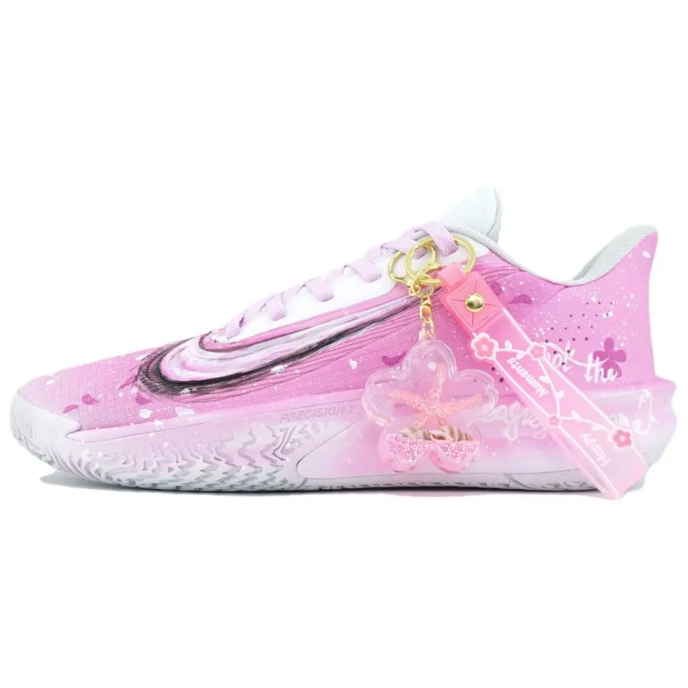 Nike Precision 7 Basketball Shoes Men's Low top Purple/Pink/White/Black