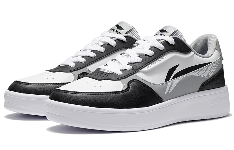 LINING Duda Skateboard Shoes Men's Low top Black/Standard White купить в интернет-магазине Yoocart с быстрой доставкой по России.