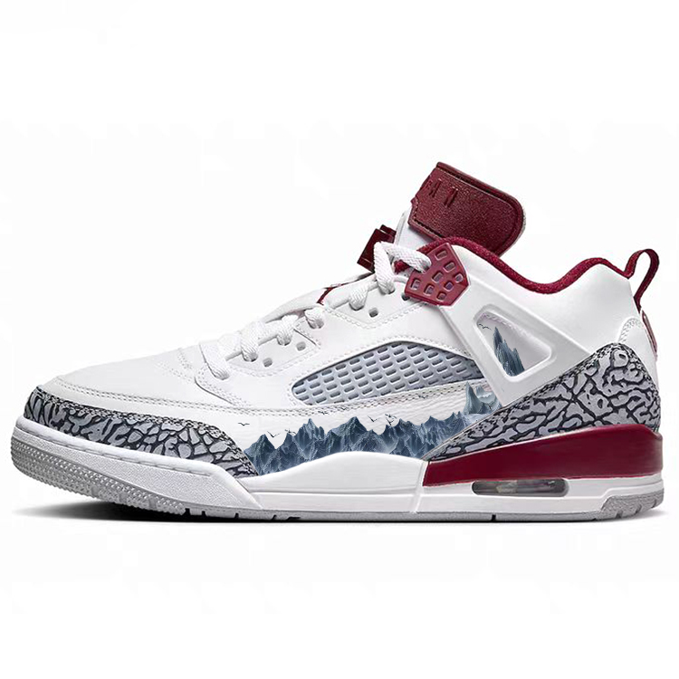 Jordan Spizike Vintage Basketball Shoes Men Low Top Red/White