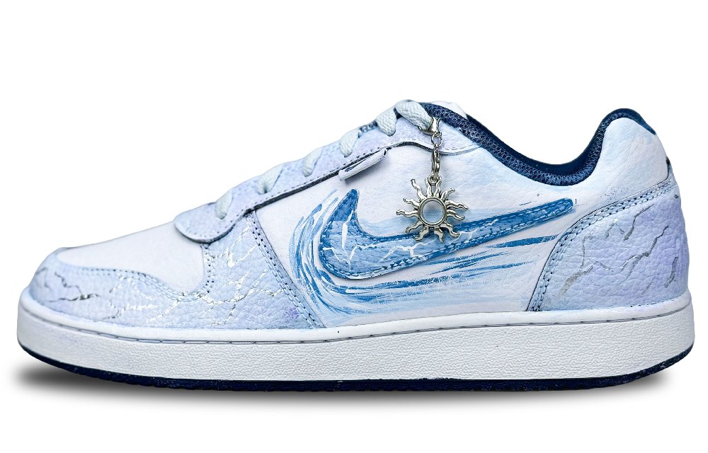 Nike EBERNON Shock Absorbers Low Top Skateboard Shoes Men's Lightning Blue