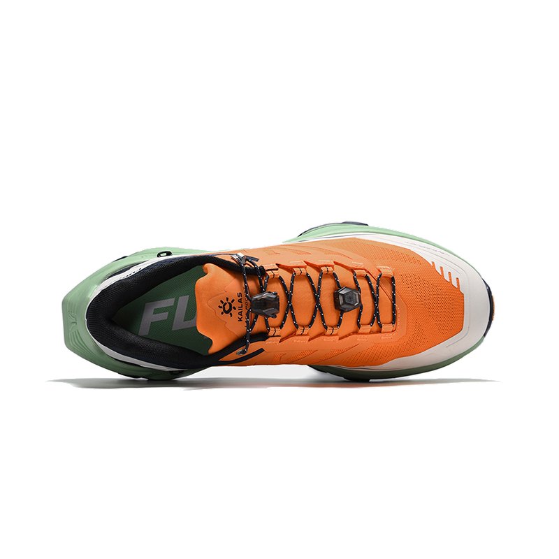 KAILAS FUGA EX3 Running Shoes Men's Low top Golden Tangerine/Unbleached Original Color/Navy Blue