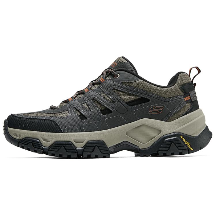 Skechers OUTDOOR Breathable Low Top Hiking Shoes Men's Gray