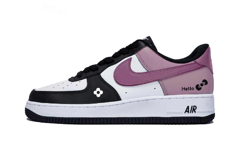 Nike Air Force 1 Delicate Raspberry Slip Resistant Low Top Skateboard Shoes Men's White Pink
