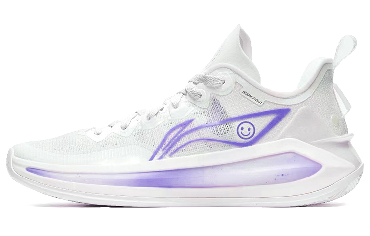 LINING Liren 3 V2 Basketball Shoes Unisex Low-Top White/Purple