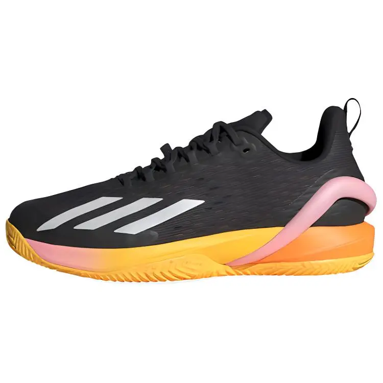 Adidas Adizero Cybersonic Abrasion Resistant Slip Resistant Low top Tennis Shoes Men's Black