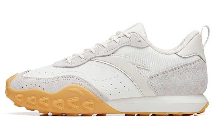 Anta Life Collection Cushioning Anti-Slip Wear-Resistant Breathability Low-Top Casual Shoes Women's White Gray