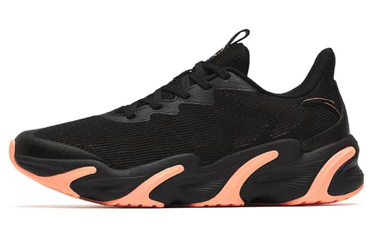 Anta Keep Moving Durable Breathable Low-Top Running Shoes Women's Black Orange