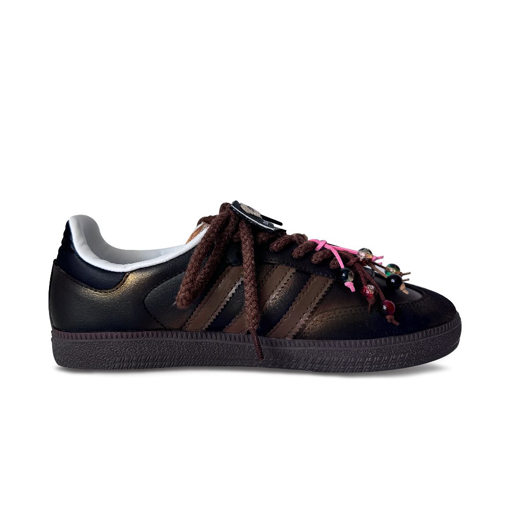 Adidas Originals SAMBA OG Anti-Slip Wear-Resistant Low-Top Skateboard Shoes Unisex Black Brown