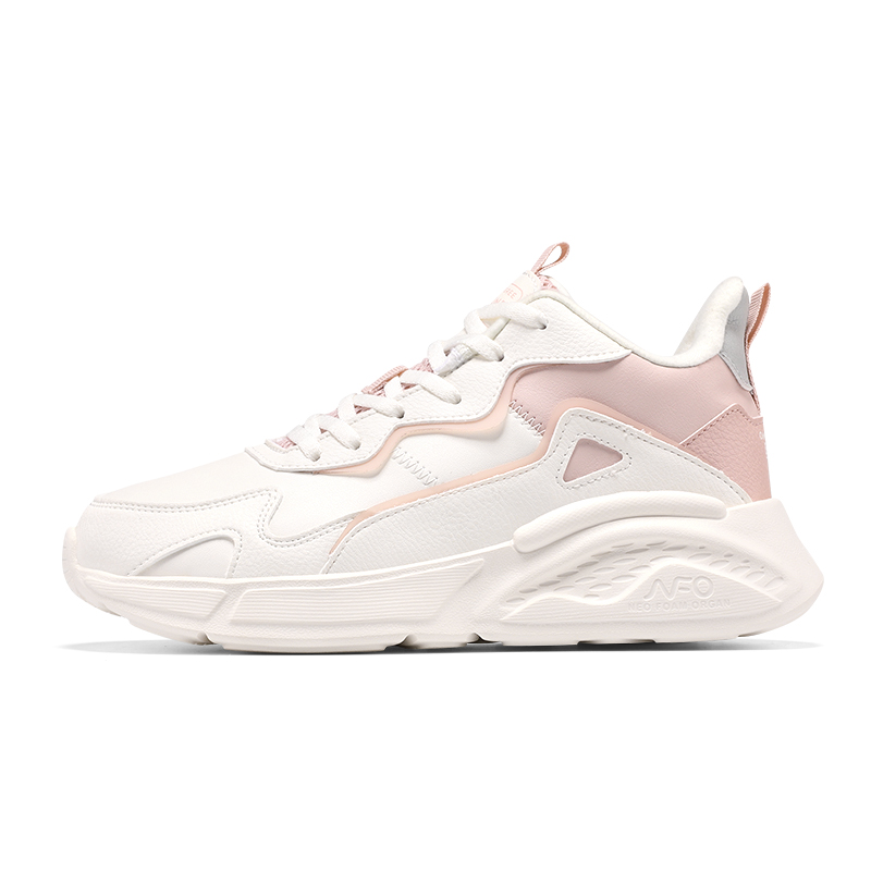 361° Warm Low-Top Casual Shoes Women's White Pink