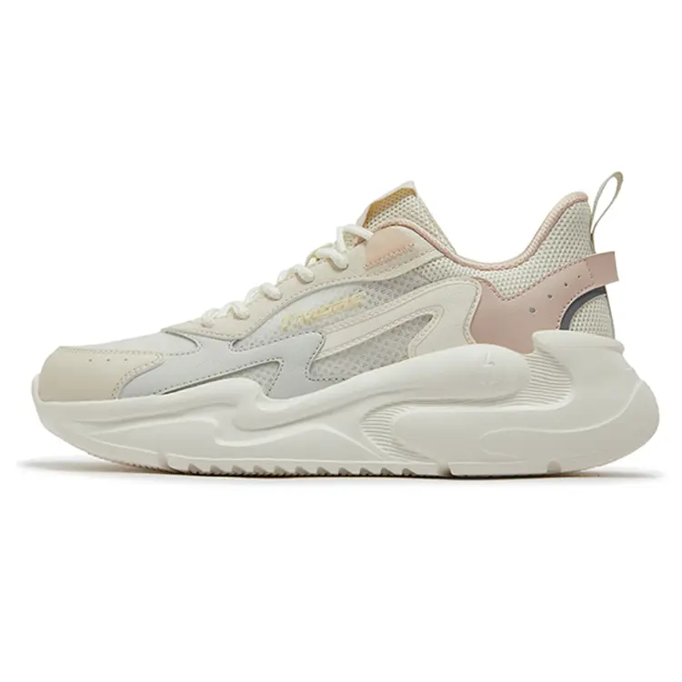 361° Abrasion Resistant Breathable Slip Resistant Low Top Casual Shoes Women's Lotus Seed White